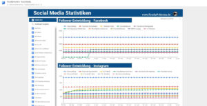 Follower Entwicklung im Vergleich