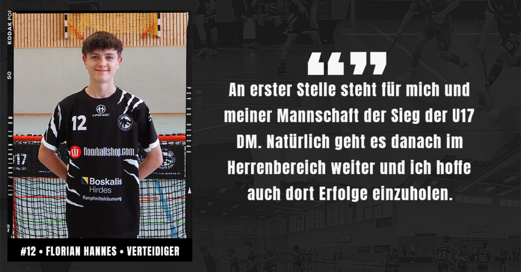 Spielervorstellung - Florian Hannes
