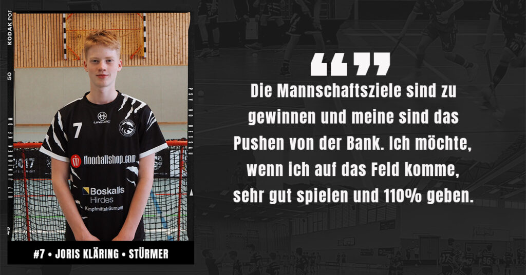 Spielervorstellung -Joris Kläring